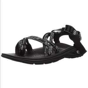 Black double strap chacos